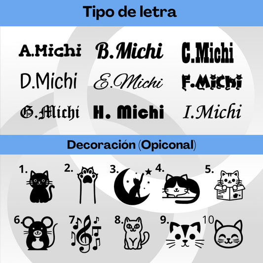 Collar Antiahogo Reflectante para Gatos con Placa Personalizada