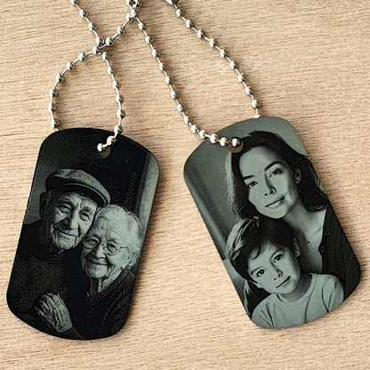 Set de 2 Dijes con Fotograbado Personalizado