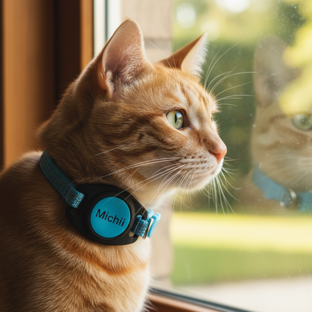 Funda para Airtag Personalizada + Collar Antiahogo para gato